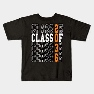 Class Of 2036 Grow With Me Graduation First Day Of School Kids T-Shirt